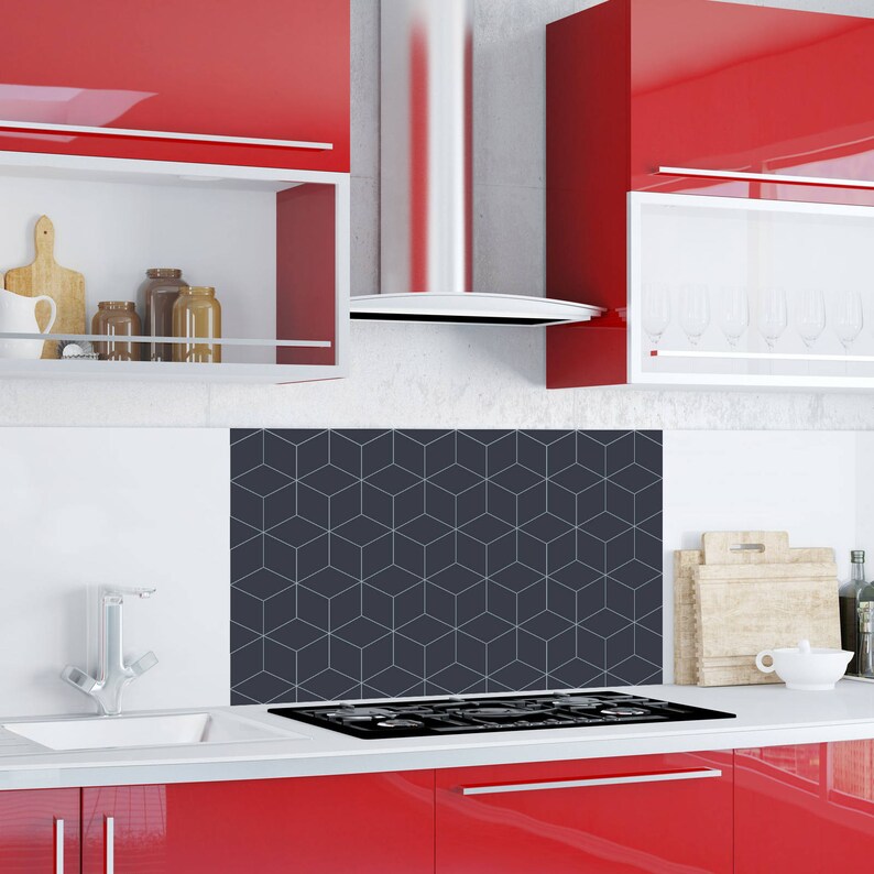 slate grey splashback