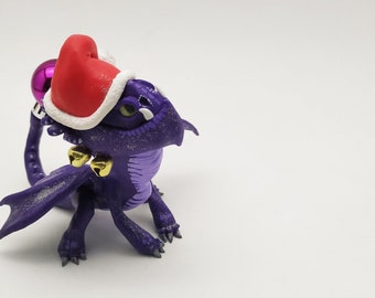 Christmas gift Christmas dragon Xmas present Xmas dragon HTTYD Polymer clay gift Scuplture Christmas statuette Mythical creature dragon