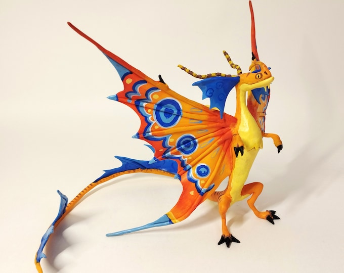 Dragon Polymer Clay Death Song Dragon HTTYD Sculpture Home - Etsy