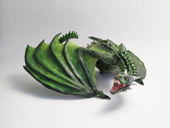 Drachen Skulptur Got Skulptur Polymer Clay Dragon Polymer Clay Etsy