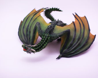 Dragon sculpture sculpture polymer clay Dragon polymer clay OOAK dragon figure Fantasy creature gift