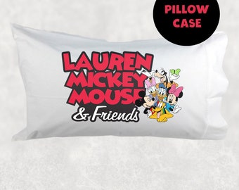 Mickey Mouse Roadster Pillow Case Mickey Mouse Roadster Pillow Case