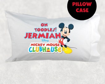 Mickey Mouse Roadster Pillow Case Mickey Mouse Roadster Pillow Case