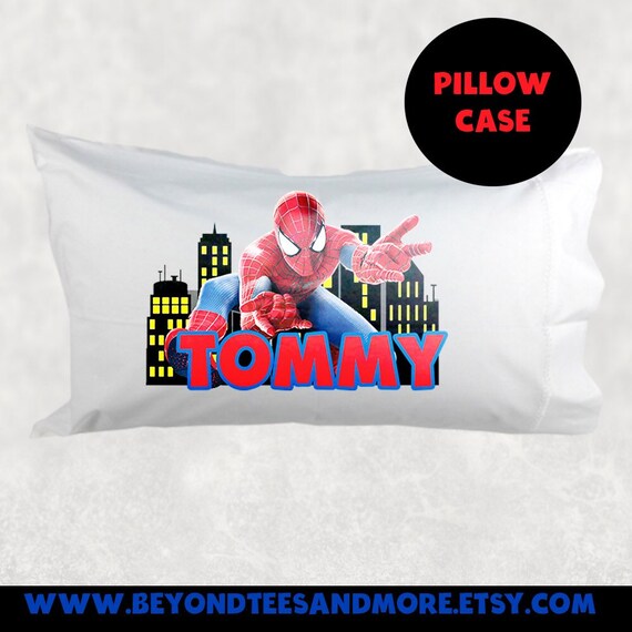Spiderman Pillow Cases Spiderman Superhero Pillowcase Kids Etsy