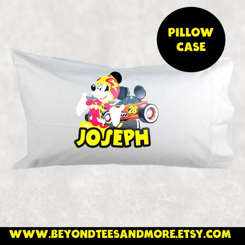 Mickey Mouse Roadster Pillow Case Mickey Mouse Roadster Pillow Case