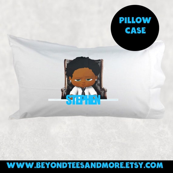 African American Boss Baby Pillow Cases The Boss Baby The Boss Baby Theme Pillowcase Kids Decor Bedroom Decor Kids Room