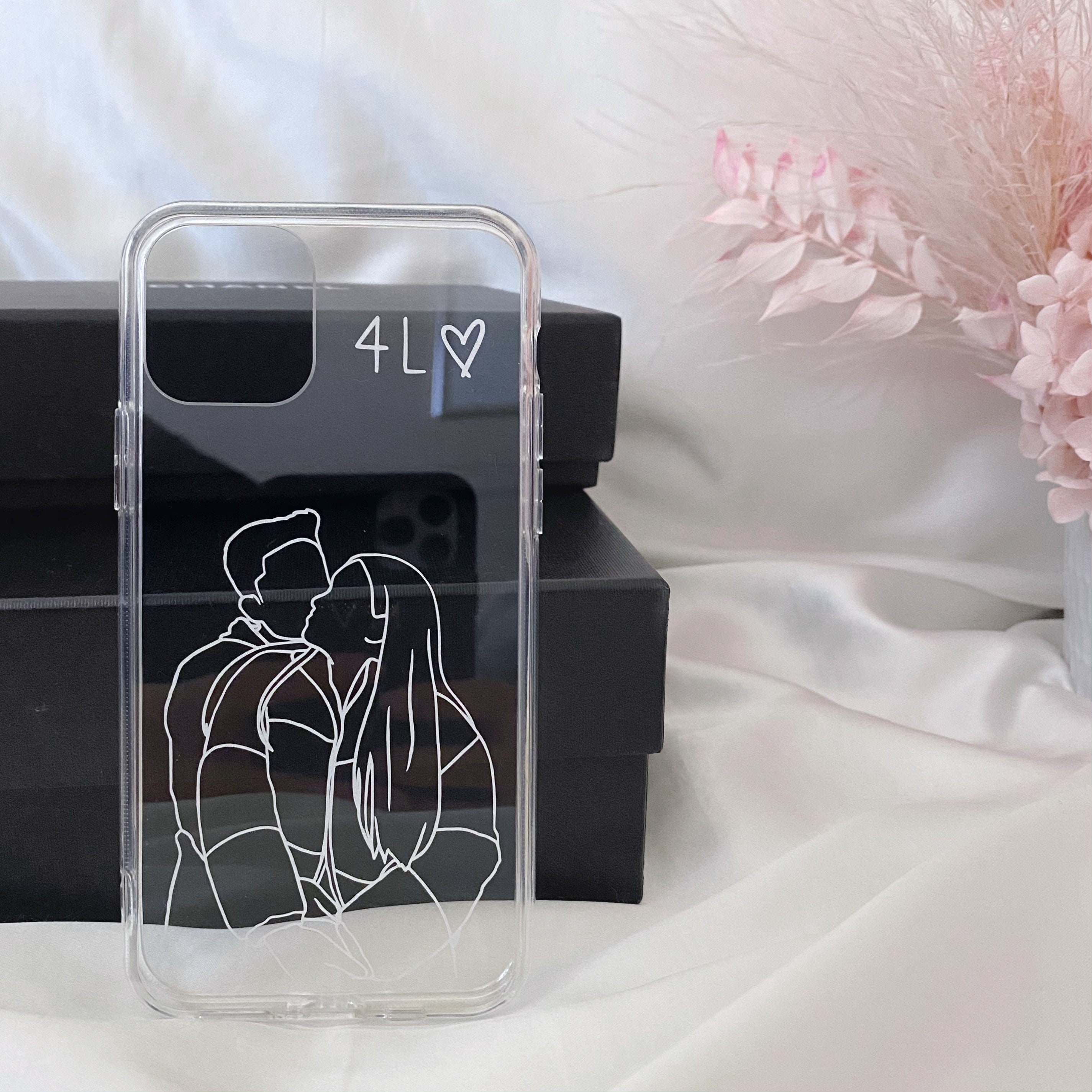 Personalised Line Art Phone Case Etsy Australia