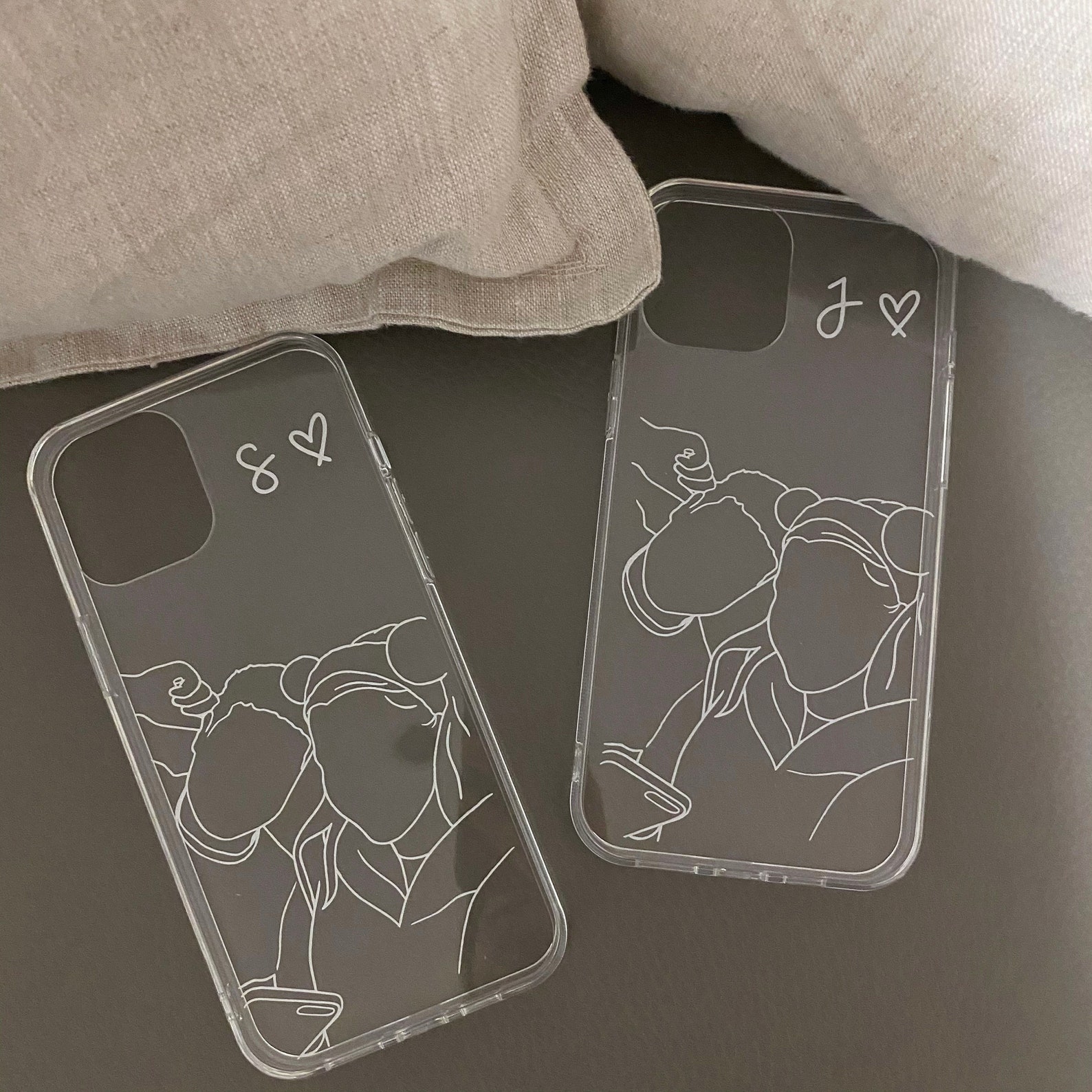 Personalised Line Art Phone Case Etsy Australia