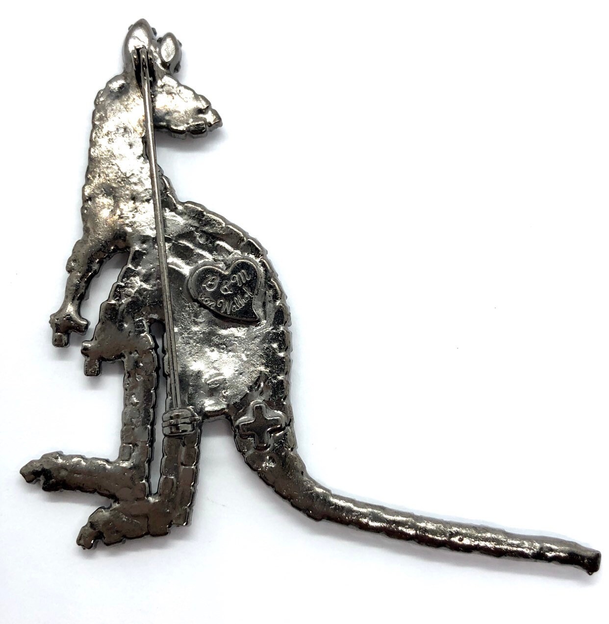 Vintage Kangaroo Pin - Australian Wildlife Brooch - Marsupial Swag