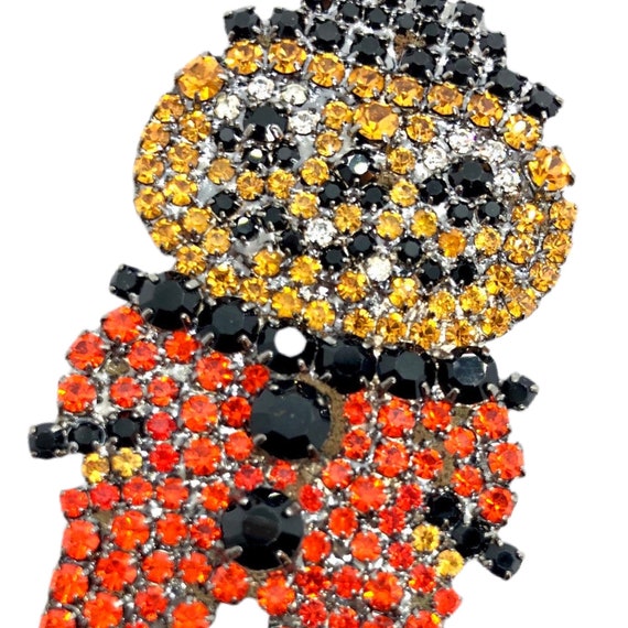 Pumpkin Man Brooch - Halloween Jewelry / Von Walh… - image 6