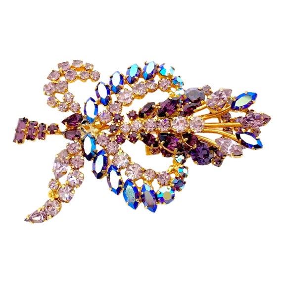 Delicious Vintage Brooch - Candy Colored Austrian