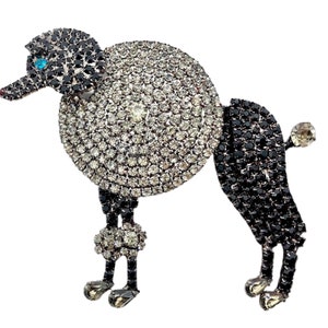 Poodle Dog Brooch - Retro Dog Jewelry