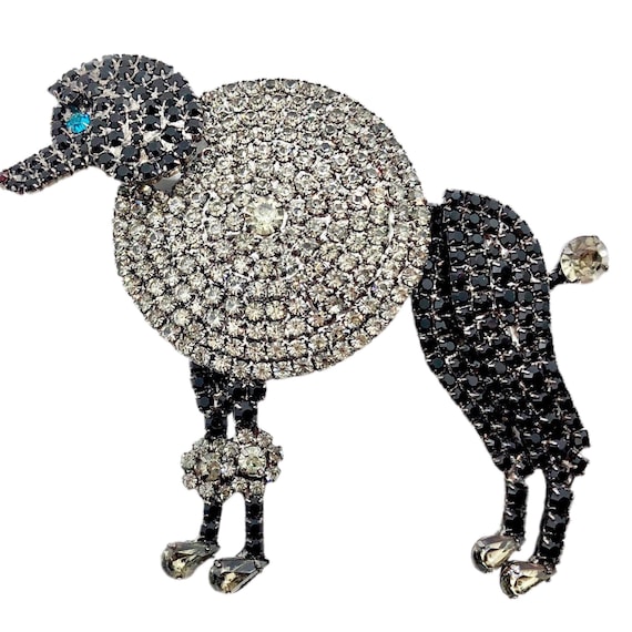 Poodle Dog Brooch - Retro Dog Jewelry