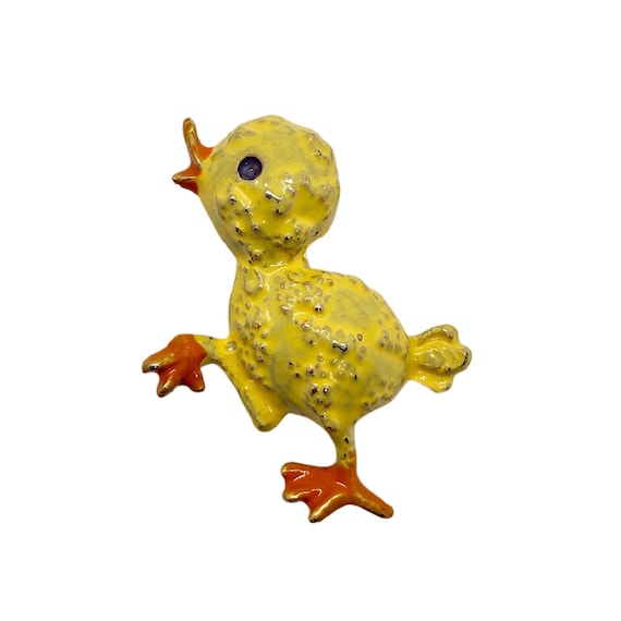 Yellow Chick Pin - Cute Vintsge Easter/Springtime… - image 1