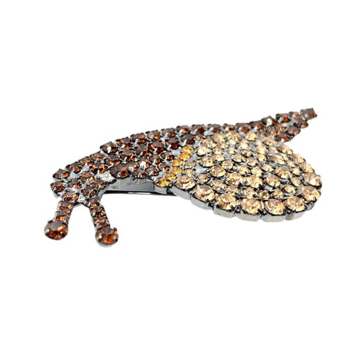 Sweet Garden Snail Pin - Cute Crystal Gastropod Brooch - von shops Walhof