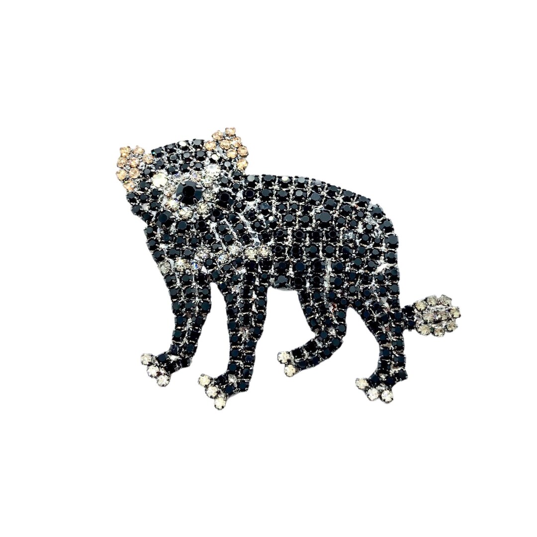 Tasmanian Devil Brooch Australian Wildlife Swarovski Etsy