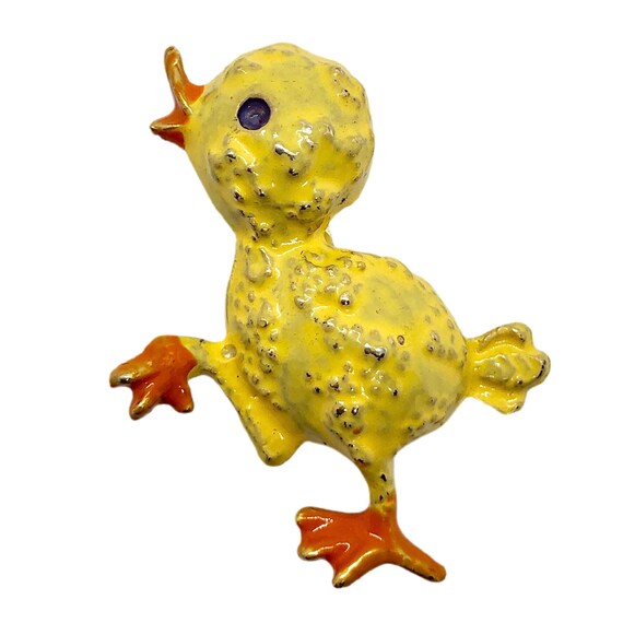 Yellow Chick Pin - Cute Vintsge Easter/Springtime… - image 2