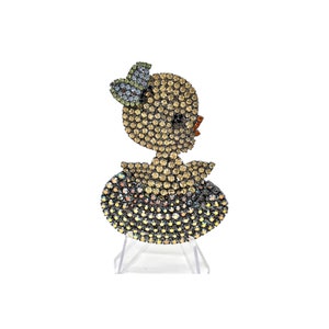 Rhinestone Chicken Brooch - Easter Pin - von Walhof