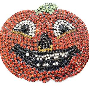 Broche de calabaza de Halloween - Happy Jack O&#39; Lantern / Retro