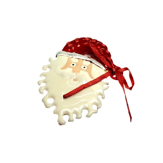 Vintage Santa Claus Pin / Holiday Jewelry - image 4