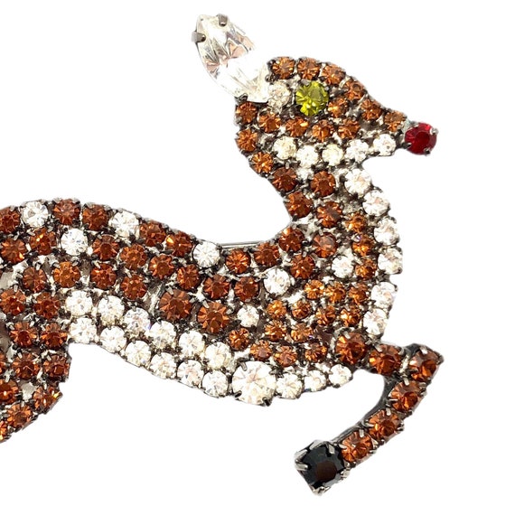 Rudolph Reindeer Pin - Holiday - Christmas Jewelr… - image 5