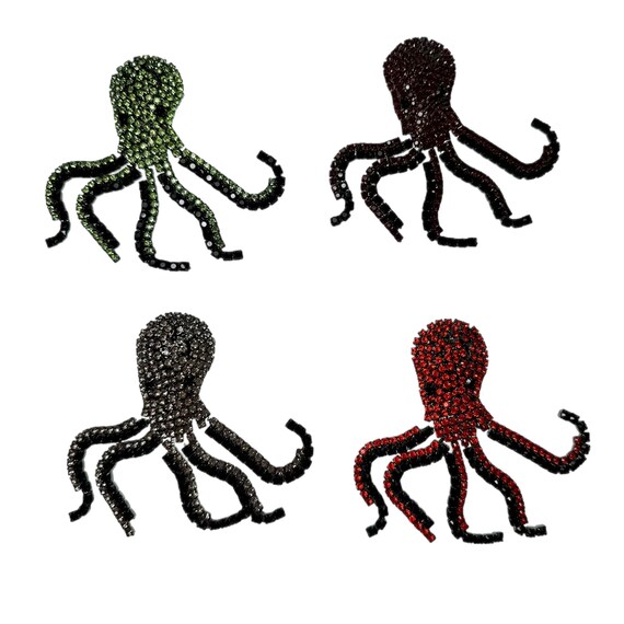 Octopus Brooch / Bettina von Walhof Jewelry / Red… - image 10