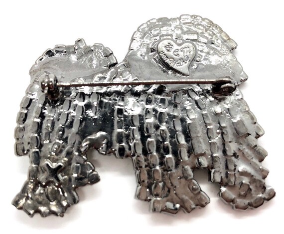 Swarovski Crystal Maltese Dog Brooch - B & M Von Walhof - Etsy