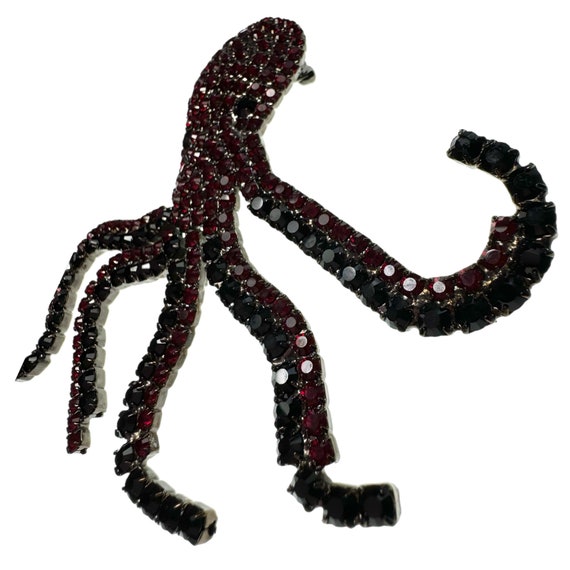 Octopus Brooch / Bettina von Walhof Jewelry / Red… - image 3
