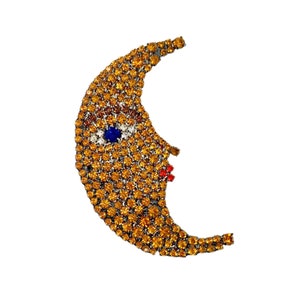 Crescent Moon Brooch / Von Walhof Jewelry