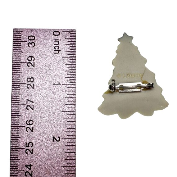 Lenox Christmas Tree Pin / Holiday Jewelry - image 9