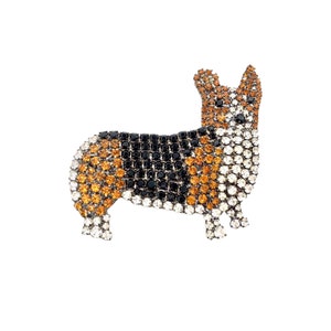 Corgi Dog Brooch - Cardigan Corgi Dog Pin
