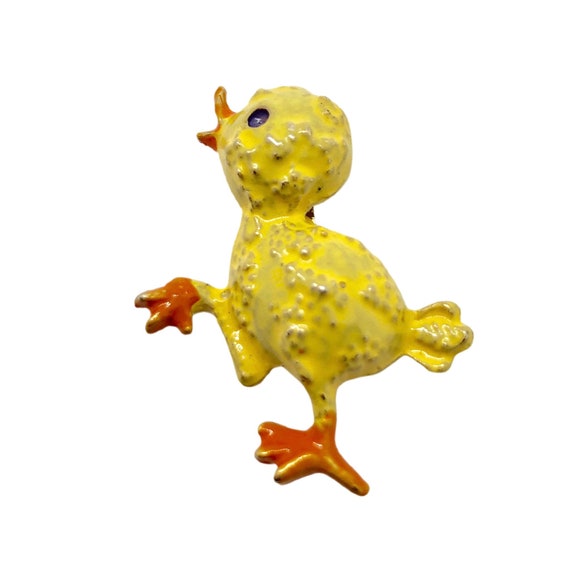 Yellow Chick Pin - Cute Vintsge Easter/Springtime… - image 3