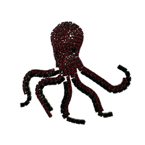 Octopus Brooch / Bettina von Walhof Jewelry / Red… - image 1