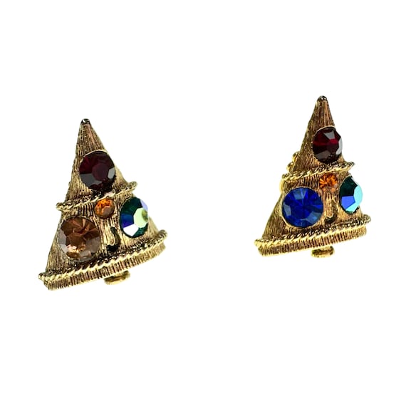 USA WEISS ヴィンテージブローチ Xmas Tree 5Candles Vintage Weiss Christmas Tree Brooch 5 Candles Multicolor