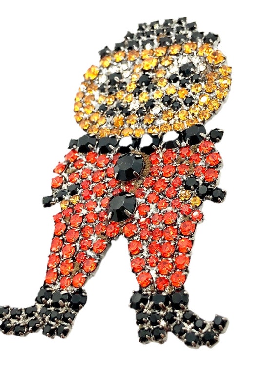 Pumpkin Man Brooch - Halloween Jewelry / Von Walh… - image 4