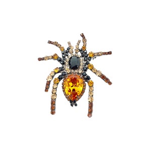 Tarantula Spider Brooch / Mexican Red Knee / Spider Jewelry / Arachnid