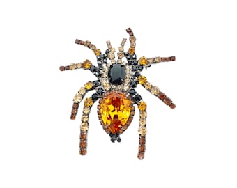Tarantula Spider Brooch / Mexican Red Knee / Spider Jewelry / Arachnid