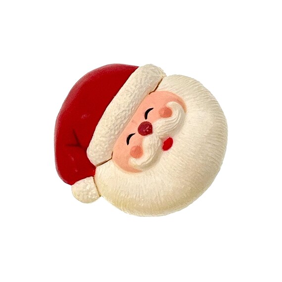 Santa Claus Pin / Hallmark Retro Jewelry - image 3