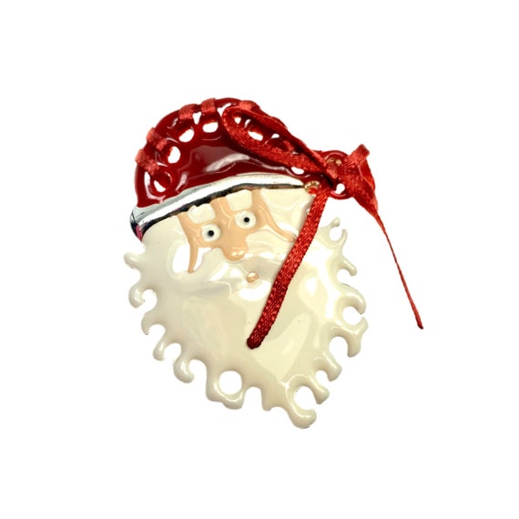 Vintage Santa Claus Pin / Holiday Jewelry - image 5