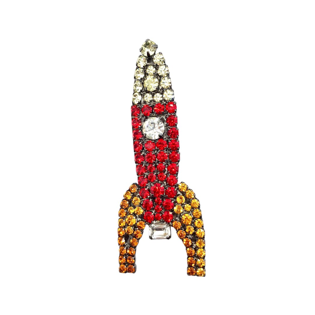 Retro Rocket Pin - Forbidden Planet - Etsy