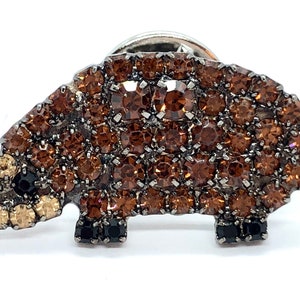 Wee Little Hedgehog Pin - Swarovski Crystal Tack Pin
