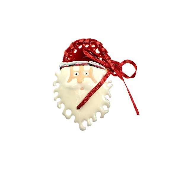 Vintage Santa Claus Pin / Holiday Jewelry - image 1