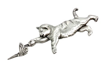 JJ" Jonette Jewelry Silver Pewter 'LONG Dachshund In Dog House' Pin - Foto 6
