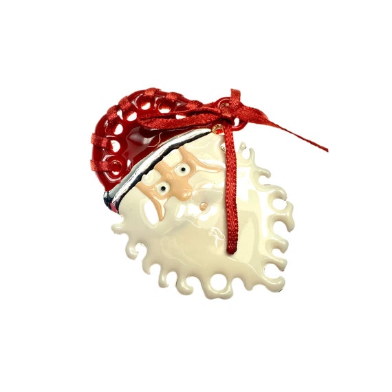 Vintage Santa Claus Pin / Holiday Jewelry - image 3