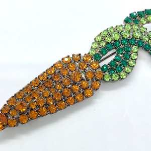 Vintage Carrot Pin / Brooch / Von Walhof Jewelry