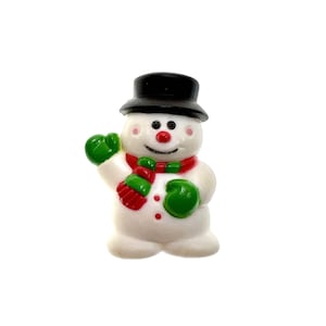 Russ Snowman Pin / Vintage Holiday Jewelry