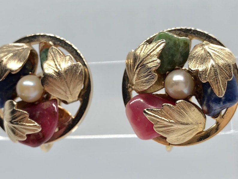1965 Walt Disneys Anette Funicello Monkeyd Uncle Vintage Earrings Signed Sarah Coventry