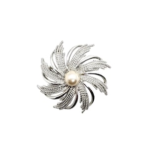 Vintage Swirl Brooch - Sarah Coventry Jewelry