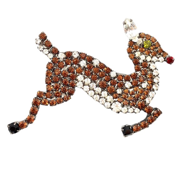 Rudolph Reindeer Pin - Holiday - Christmas Jewelr… - image 3