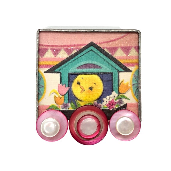 Chick Easter Brooch / Handmade Jewelry / OOAK - image 2